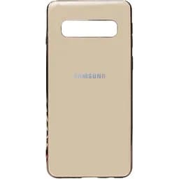 Чохол-накладка Toto Electroplate TPU Case Samsung Galaxy S10+ Gold