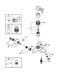 Змішувач для ванни Grohe BauLoop New 23603001 Хром - мініатюра 3