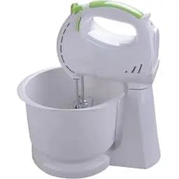 Ручний міксер з чашею Maestro MR-551 для дому 7 швидкостей 2 насадки Білий 300 Вт