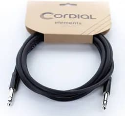 Балансный аудио кабель Jack 6,3 stereo — Jack 6,3 stereo Cordial EM3VV 3м