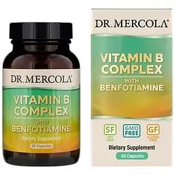 Вітаміни та мінерали Dr. Mercola Vitamin B Complex, 60 капсул