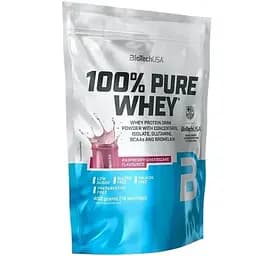 Протеїн BiotechUSA 100% Pure Whey Raspberry cheesecake Малиновий чізкейк 400 г
