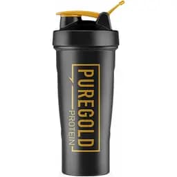 Шейкер спортивний Pure Gold Black-Gold 700 мл