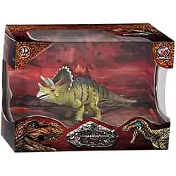Фигурка Dino Toys Трицератопс 266 желто-зеленый (Q9899-266)