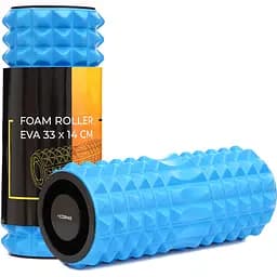 Масажний ролик Cornix EVA 33 x 14 см (валик, ролер) XR-0340 Blue