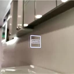 Дзеркало Dusel Led DE-M0065D Silver 90x70 см сенсорне включення + підігрів, Сірий - мініатюра 2