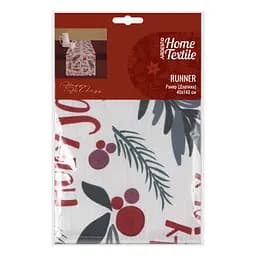Раннер Ardesto Happy Holidays, 40х140см, 90% полиэстер, 10% хлопок, белый (ART01HW)
