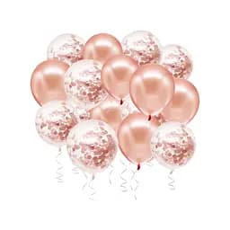 Набір кульок латексних 5 (Перлинне шампанське хром і Перлинне шампанське Конфетті 30 см)