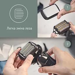 Електробритва Panasonic ES-LS6A-K820-AS в комплекті з додатковою змінною сіткою для електробритв Panasonic WES9600Y1361 - мініатюра 6