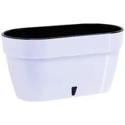 Балконний ящик подвійний Santino Asti 2 л антрацитово-білий (AST300WHT/BL)