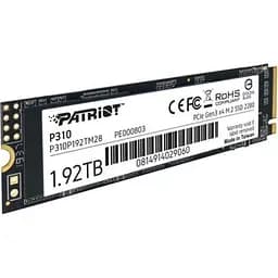 Накопичувач SSD M.2 2280 1.92TB Patriot (P310P192TM28) - мініатюра 2