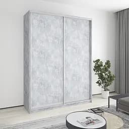 Шафа-купе дводверна MebelStar Уні AL 2ДСП 180x45x240 см Бетон (MBS-3940)