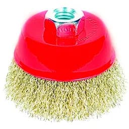 Щітка дротяна чашоподібна Sigma Ø100ммм14x2мм (латуньованна) (9014101)