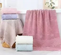 Махрові банні рушники 70x140 см - великий сімейний набір 6 шт. DT-153-72 м'яка махра різні кольори для ванни та душу