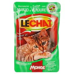 Вологий корм для котів Monge LC Cat Wet Adult з яловичиною та овочами 100 г (70001359)