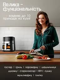 Багатофункціональна мультипіч CROWNBERG AIR FRYER GRILL XL на 6,5 л 2000 Вт - мініатюра 8