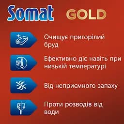 Таблетки для посудомийної машини Somat Gold 120 шт. - мініатюра 3