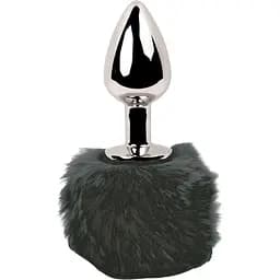 Анальна пробка FeelzToys Bunny Tails Butt Plug Black