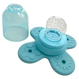 Силиконовый ниблер KinderenOK Nibi Teether 2in1 с прорезывателем, голубой (280121)
