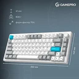 Клавіатура GamePro Asgard Yord White (MK266WH) [152948] - мініатюра 6
