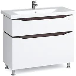 Тумба підлогова Sanwerk Алесса 100 венге з умивальником Сава (MV0000907) Венге