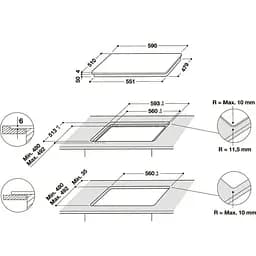 Варильна поверхня електрична Whirlpool WF S0160 NE - мініатюра 5