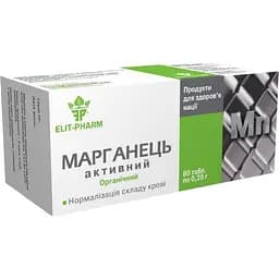 Марганец активный Elit-Pharm 80 таблеток (0.25 г)