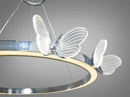 Люстра стельова LED Diasha 6185HR Метелик, 35W, хром, для дитячої кімнати - мініатюра 3