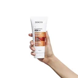 Відновлююча 2-хвилинна маска Vichy Dercos Kera-Solutions для реконструкції поверхні пошкодженого ослабленого волосся 200 мл - мініатюра 6