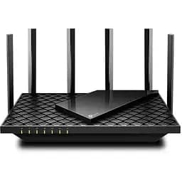 Роутер TP-LINK Archer AX72, Black, Wi-Fi 6, до 5400 Mb/s, 2.4/5GHz, 4x100/1000 Mb/s, RJ45 100/1000Mb/s (Gb), 6 зовнішні незнімні антени, 1 х USB 3.0