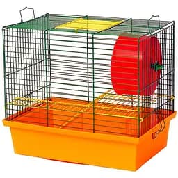 Клетка для грызунів Лорі Хомяк 2, фарба, 30х23х22 см, в ассортименті