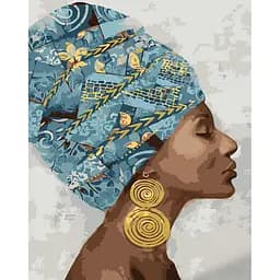 Набор для росписи по номерам Восточная красота, Strateg, 40x50 см, GS1083