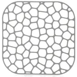 Решетка в раковину IdeaHome квадратная 30х30 см металлик (1151-IH-металлик)