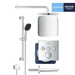 Душова система прихованого монтажу Grohe QuickFix Smartcontrol UA202801C3, Хром - мініатюра 3