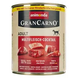 Влажный беззерновой корм для собак Animonda GranCarno Adult Multi Meat Cocktail, мультимясной коктейль, 800 г