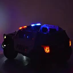 Дитячий електромобіль Джип Bambi M 3259EBLR-1-2, р/у, Чорно-білий - мініатюра 10