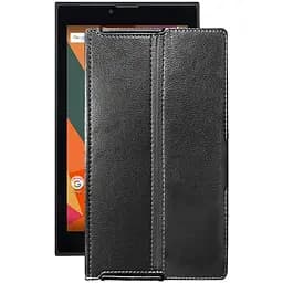 Чохол StatusCASE з екошкіри для планшету Bravis NB76 Чорний глянець
