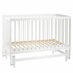 Дитяче ліжечко Казка-2 з шарнірним механізмом та висувною паличкою білий