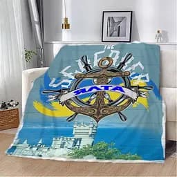 Плед плюшевий 3D Ялта 160х200 см