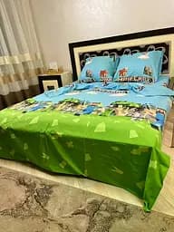 Постельное белье хлопок Майнкрафт Полутораспальное 150 x 220 Бязь 50 х 70