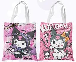 Шоппер еко-сумка Хеллоу Кітті Куромі Hello Kitty Kuromi 36 х 33 см двосторонній
