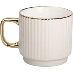 Чашка керамическая Liling Rongxiang Ceramic 300 мл рельефная бежевая RX-N231129BE