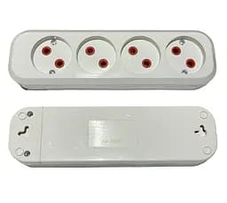 Колодка PRОFI быстрой сборки 4 гнезда без заземления (19408) ТМ LUMANO