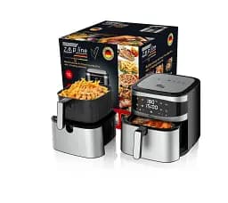 Фритюрница 12 л с двумя тинами 4200Вт Zepline ZP-216 со съемной корзиной