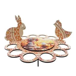 Великодня підставка бежева на 12 яєць