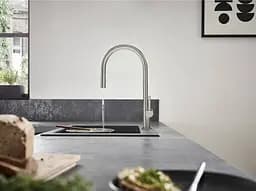 Змішувач Hansgrohe Talis M54 210 2jet кухонний з витяжним виливом Matt Black 72800670 Чорний матовий - мініатюра 2