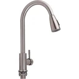 Змішувач для кухні Lidz Aria 015FL з висувним виливом (LDARI015FLNKS34945)