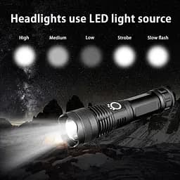 Світлодіодний ліхтар ручний BL на акумуляторі з Zoom POLICE BL-X71-P50 - мініатюра 3