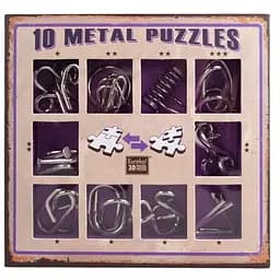 Набір головоломок Eureka Metal Puzzles фіолетовий 10 шт. (473359)