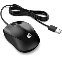 Комп'ютерна мишка HP 1000 Wired Mouse 3 кн. 1200 dpi чорна (4QM14AA) - мініатюра 2